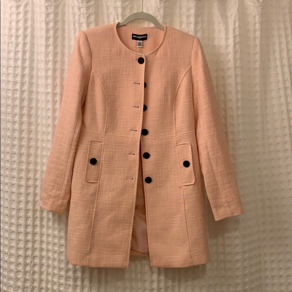 Karl Lagerfield Paris car coat